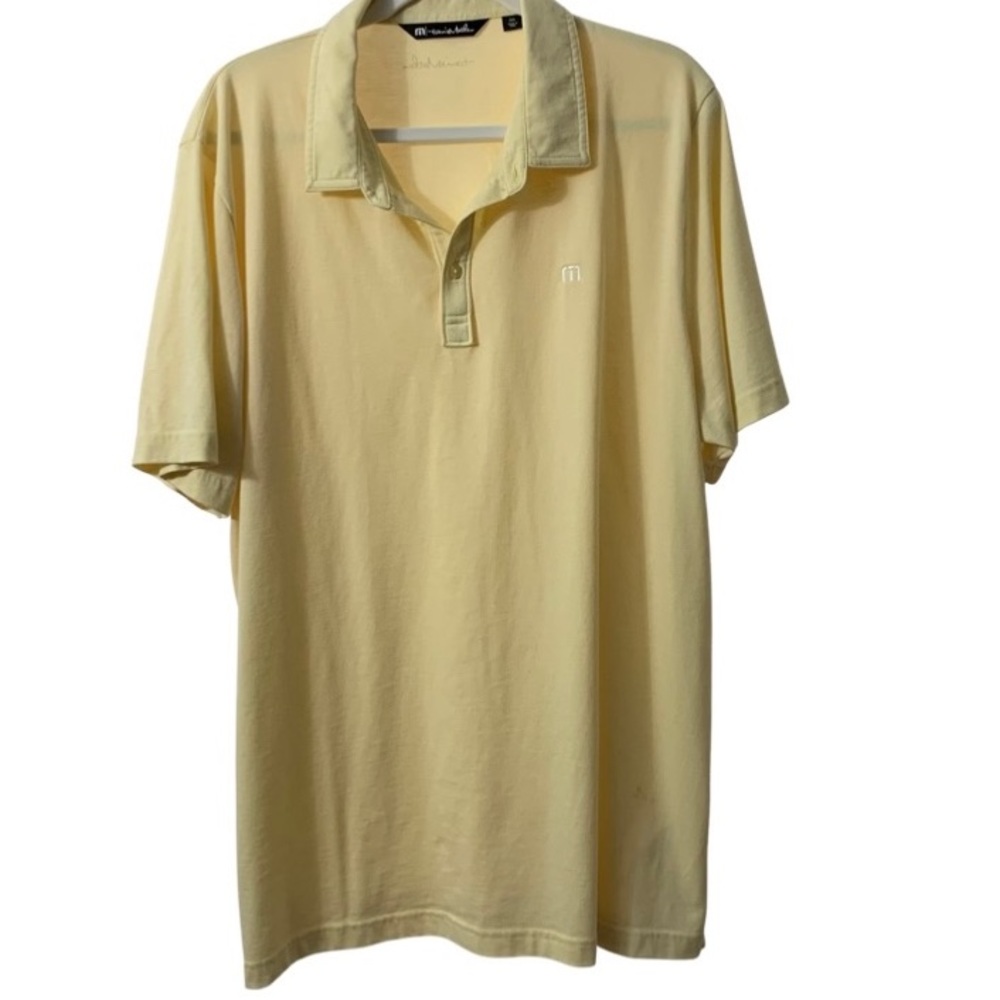 Travis Mathew XXL Yellow Golf Shirt Size XXL Excellent Condition